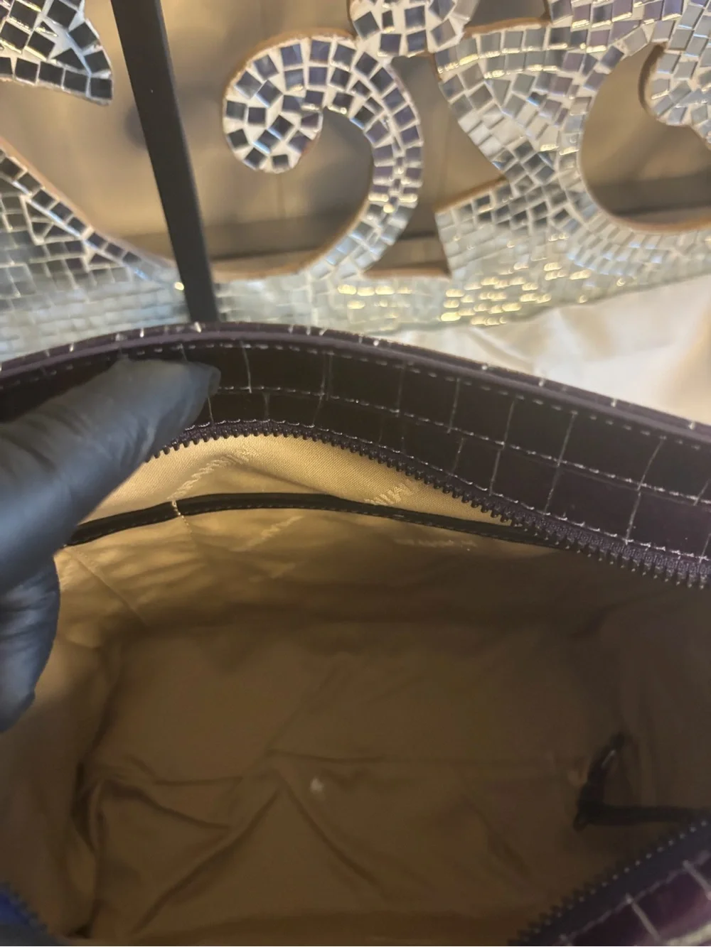 ⭐️Brahmin Cami Heroic Purple Kingstone Leather Satchel‎ Handbag